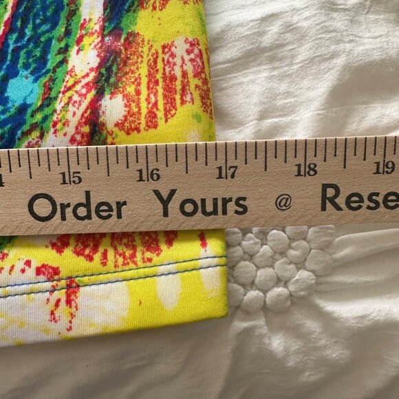 XOXO Womens Sleeveless Bodycon Dress Vibrant Abstract Print XL Artsy Vibrant - Picture 7 of 9